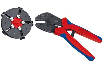 Knipex 97 33 02 Kabel-Crimper Crimpwerkzeug Blau, Rot