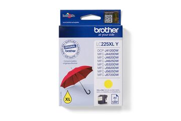 Brother LC225XLY Druckerpatrone 1 Stück(e) Original Hohe (XL-) Ausbeute Gelb