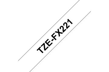 Brother TZE-FX221 Etiketten erstellendes Band Schwarz auf weiss