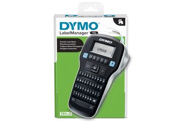 DYMO LabelManager 160 Tragbares Beschriftungsgerät | Etikettiergerät mit QWERTZ Tastatur & Einfache Textbearbeitung | für D1 Etiketten in 69 und 12mm Breite