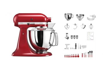 KitchenAid Artisan KSM200 Swiss Edition Küchenmaschine 325 W 4,8 l Rot, Farbe: Rot