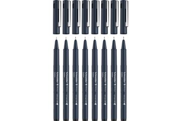 Schneider Schreibgeräte Pictus Fineliner Schwarz 8 Stück(e)