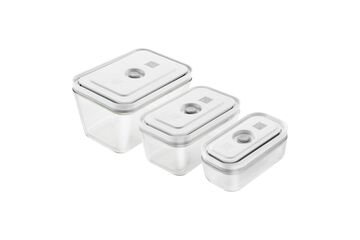 ZWILLING FRESH & SAVE Rechteckig Box Grau, Transparent 3 Stück(e)