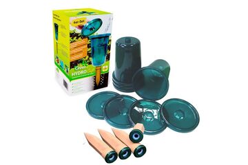 Bio Green HOCHBEET BEWÄSSERUNGSSYSTEM "HYDRO CUP" - 4 TONKEGEL + 4 BECHERAUFSÄTZE