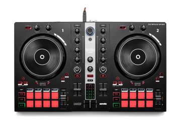 Hercules INPULSE 300 MK2 Vinyl-Scratcher Schwarz, Rot