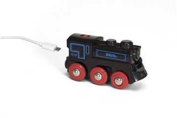BRIO Schwarze Akku-Lok mit Mini-USB