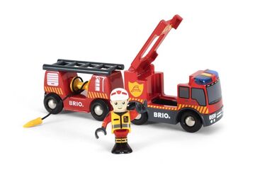 BRIO Feuerwehr-Leiterfahrzeug mit Licht & Sound