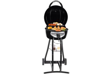 Trisa BBQ Star 2 in 1 Grill Elektrisch + Holzkohle Schwarz, Silber 2000 W