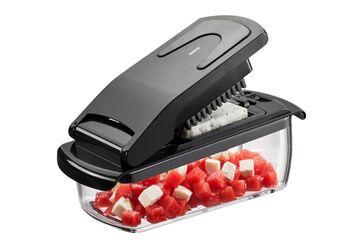 GEFU 89471 Schneidemaschine Manuell Schwarz, Transparent Kunststoff, Edelstahl