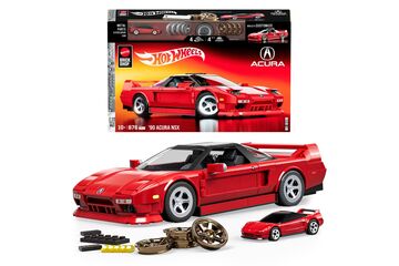 Mattel Brick Shop Hot Wheels ’90 Acura NSX Bauset (876 Teile), für Sammler