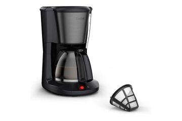 Tefal Subito , Filterkaffeemaschine, Optionale Warmhaltefunktion, Permanenter Filter, Schwarz / Dunkelgrau