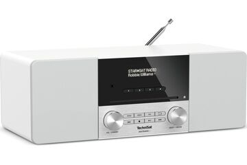 TechniSat DIGITRADIO 3 Persönlich Analog & Digital Edelstahl, Weiß