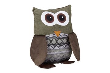 Relaxdays 10022828 Türstopper Braun Polyester, Sand