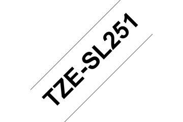 Brother TZESL251 Etiketten erstellendes Band Schwarz auf weiss