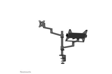 Neomounts DS20-425BL2 Monitorarm mit Laptop-Halterung 17-27" - platzsparend