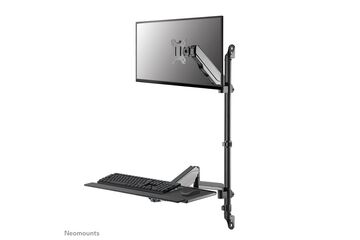 Neomounts WL90-325BL1 Sitz-Steh-Arbeitsplatz-Wand 17-32" - Gasfeder