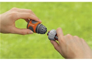 Gardena 18216-20 Anschlussteil für Wasserschlauch Schlauchanschluss Kunststoff, Gummi Grau, Orange 1 Stück(e)