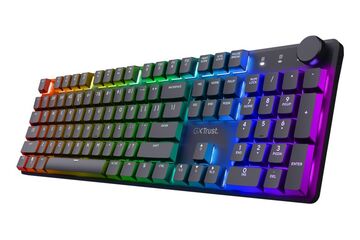 Trust GXT 868 Torix Tastatur Gaming USB + RF Wireless + Bluetooth QWERTY US Englisch Schwarz
