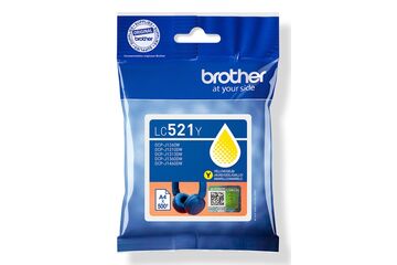 Brother LC521Y Druckerpatrone 1 Stück(e) Original Gelb