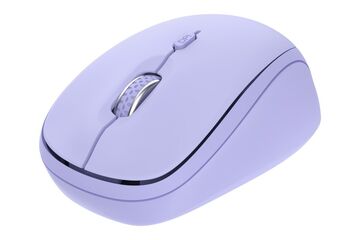 Trust Yvi+ Maus Universal Beidhändig RF Wireless + Bluetooth Optisch 1600 DPI, Farbe: Violett