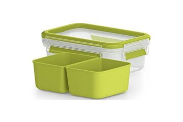 EMSA CLIP & GO Snackbox 0,55 L mit 2 Einsätzen
