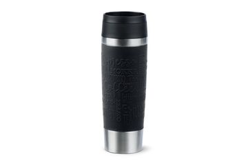 EMSA Travel Mug Classic Isolierbecher 0,5L Schwarz N20220, Farbe: Schwarz, Edelstahl