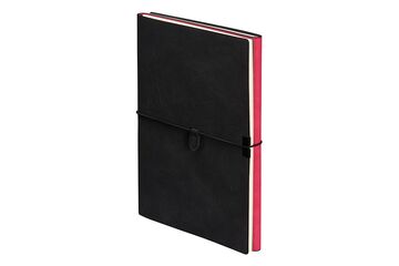 Kolma 06.443.20 Notizbuch A5 244 Blätter Schwarz, Pink