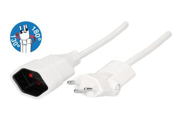 Max Hauri AG Clip-Clap 129048 Stromkabel Weiß 0,5 m T12 T13