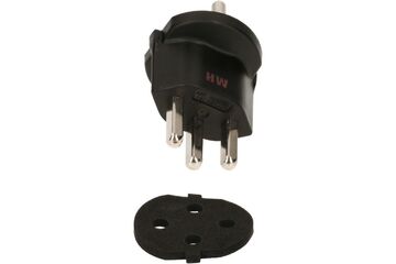 Max Hauri AG 138224 Netzstecker-Adapter Schwarz