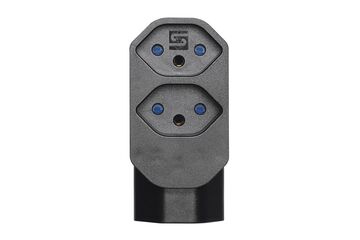 Steffen 14 97 1131 Netzstecker-Adapter Typ J Schwarz