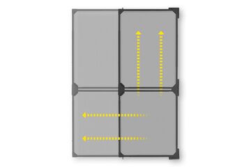 EASYmaxx JHK-16018B Vorgerahmtes Siebgewebe Polyester