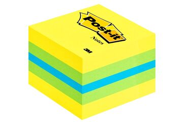3M Post-it 2051L Klebezettel Quadratisch Blau, Grün, Türkis, Gelb 400 Blätter Selbstklebend