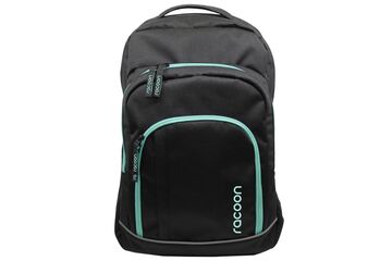racoon 21201.2 Rucksack City bag Schwarz, Mintfarbe Polyethylenterephthalat