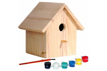 Dobar Nistkasten Bastelset aus Holz, mit Farbe