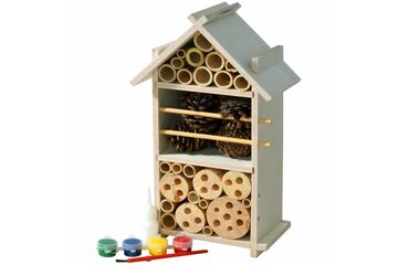 Dobar Insektenhotel Bastelset aus Holz, inkl. Farbe