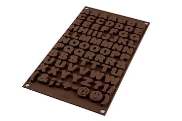Silikomart Sf169 Choco Abc Süßigkeiten- & Schokoladenformen Silikon Braun