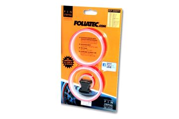 FOLIATEC Pin Striping Rim Design Dekorative Bänder 2,15 m Rot