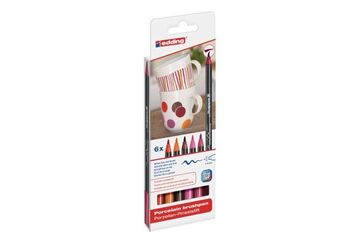 Edding 4200 Anthrazit, Bordeaux, Orange, Pink, Rot 6 Stück(e)