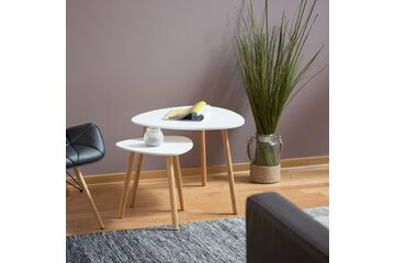 Relaxdays 4052025209889 Beistelltisch Ovale Form 3 Bein(e)