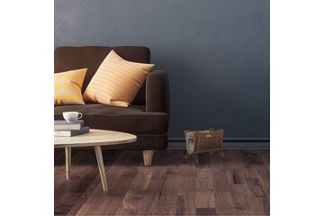 Relaxdays Zeitungsständer aus Holz braun gebogen