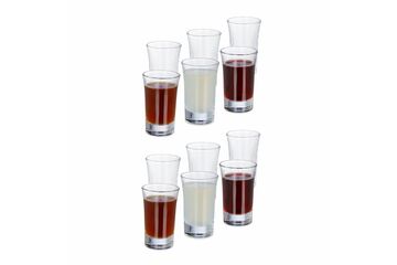 Relaxdays Schnapsgläser 4cl im 12er Set