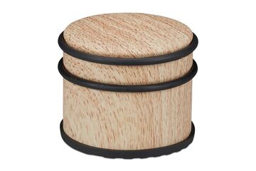 Relaxdays Türstopper Holzoptik hellbraun