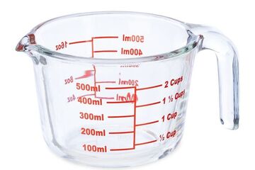 Relaxdays 4052025422646 Messbecher 0,5 l Borosilikatglas