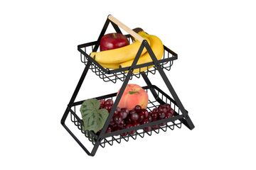 Relaxdays Obstkorb Etagere 2-stöckig
