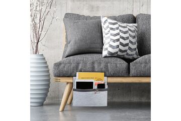 Relaxdays 10035356 Filz Grau, Farbe: Grau