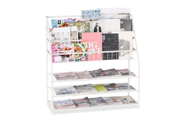 Relaxdays XL Zeitschriftenregal aus Metall