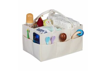 Relaxdays Baby Windel Caddy Filz, Farbe: Beige