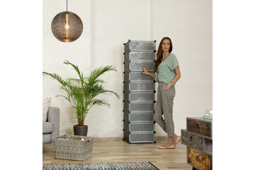 Relaxdays 4052025956356 Schuhregale Geschlossen