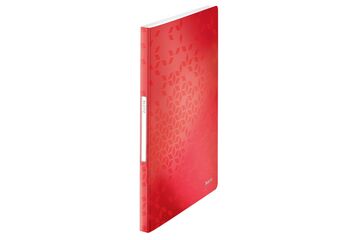 Leitz WOW Buch für Präsentationsfläche 40 Taschen A4, Farbe: Rot