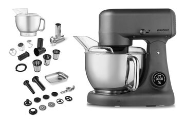 MEDION MD12600 Küchenmaschine 800 W 4,6 l Schwarz, Edelstahl